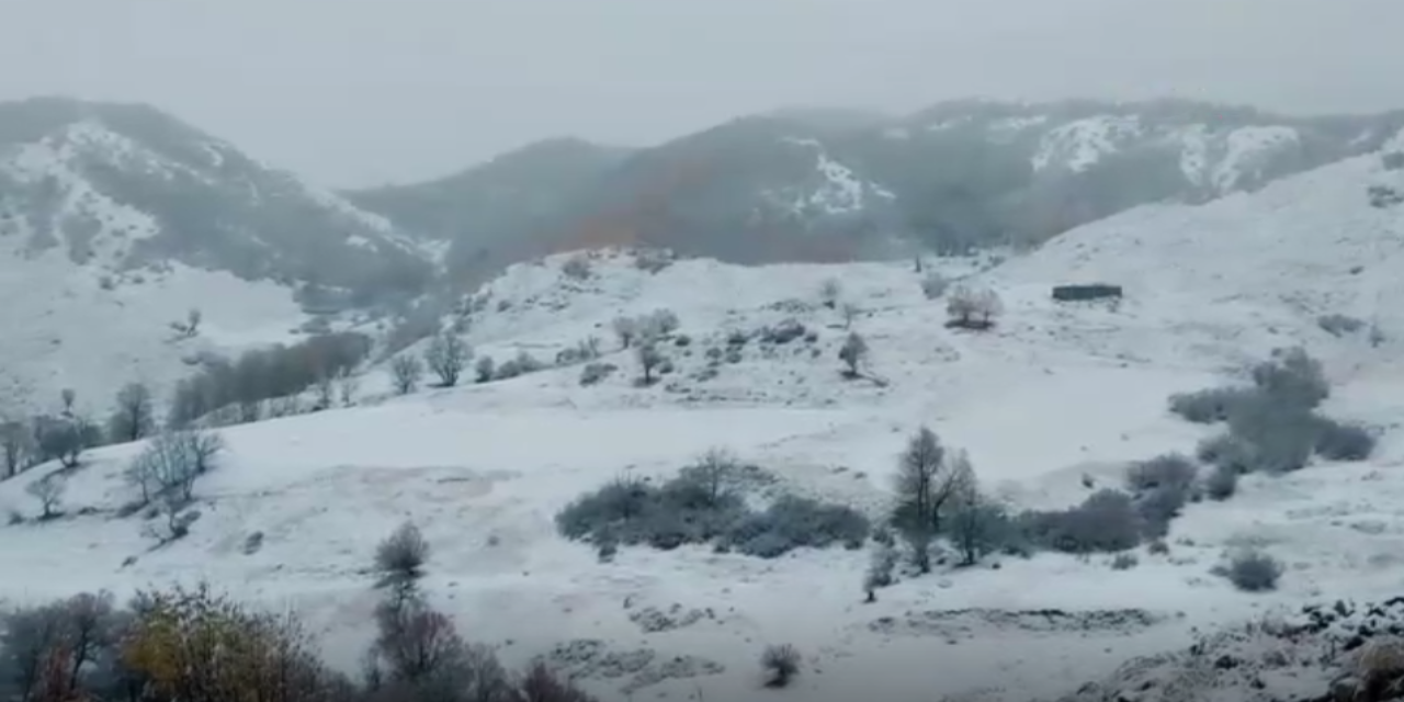 Kar yağışı Tunceli’yi beyaza bürüdü